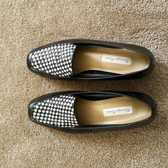 Carriage Court Shoes - Carriage Court Black/White Checker shoe